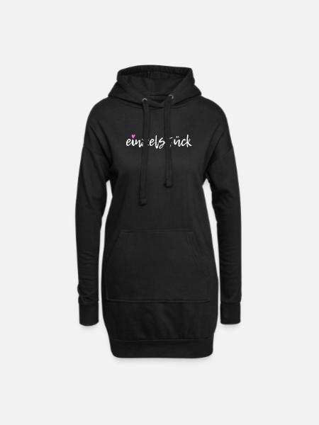 Einzelstück Besonders Einzigartig Herz - Hoodie-Kleid - Schwarz