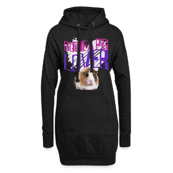 Meerschweinchen Tier Geschenk - Hoodie-Kleid - Schwarz - Vorne
