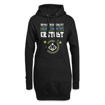 Geschenk für werdenden Vater Gamer - Hoodie-Kleid - Schwarz - Vorne