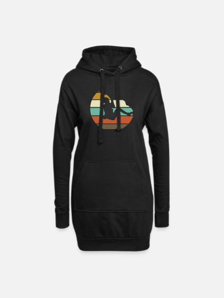 climber - Hoodie Dress - black