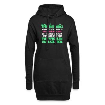 Mathe - Hoodie-Kleid - Schwarz - Vorne