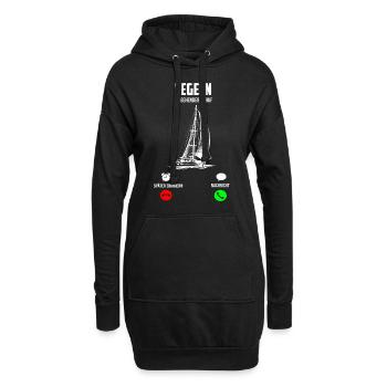 Naviguer | Cadeau marin | La voile de cadeau drôle - Sweat-shirt à capuche long Femme - noir - Devant