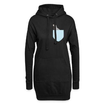 Vogelbeobachter Vogelhalter Taube in einem Taschenvogel - Hoodie-Kleid - Schwarz - Vorne