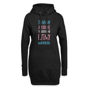 Transgenre Transmann Trnas Cadeau TransSexuel - Sweat-shirt à capuche long Femme - noir - Devant