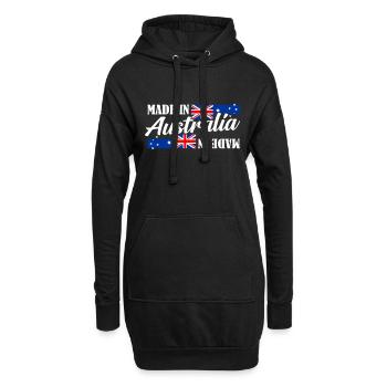 Australien - Hoodie-Kleid - Schwarz - Vorne