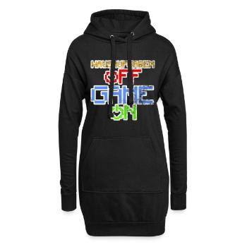 Les devoirs hors jeu sur le jeu - Sweat-shirt à capuche long Femme - noir - Devant