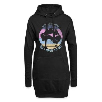 Australien Ruft Reisen Backpacker - Hoodie-Kleid - Schwarz - Vorne