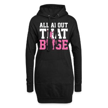 Cheerleading - Hoodie-Kleid - Schwarz - Vorne