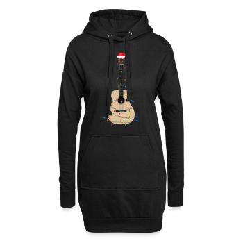 Noël cadeau musicien idée cadeau de Noël - Sweat-shirt à capuche long Femme - noir - Devant
