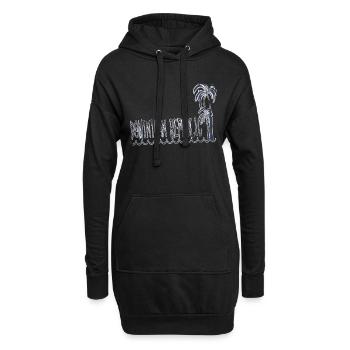 Cadeau de voyage pays République dominicaine - Sweat-shirt à capuche long Femme - noir - Devant