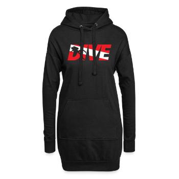 Plongée - Scuba Diving Plongée Cadeau - Sweat-shirt à capuche long Femme - noir - Devant