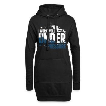 Plongée sous pression Diver Scuba Diving Gift - Sweat-shirt à capuche long Femme - noir - Devant