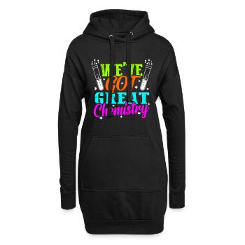 Chemie - Hoodie-Kleid - Schwarz - Vorne