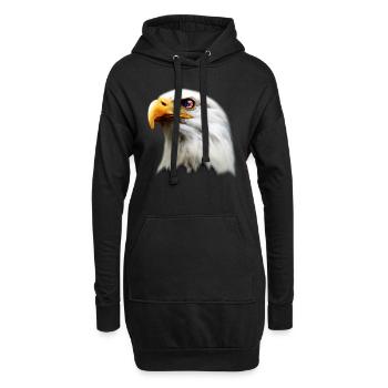 Usa Adler Patriot Flagge Geschenk - Hoodie-Kleid - Schwarz - Vorne