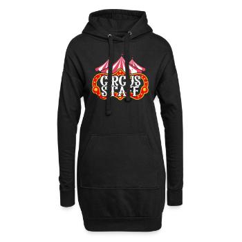 Cirque Staff - Sweat-shirt à capuche long Femme - noir - Devant