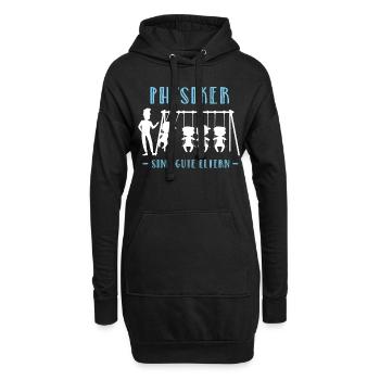 Physik Werdender Vater Mutter Eltern Physiker - Hoodie-Kleid - Schwarz - Vorne