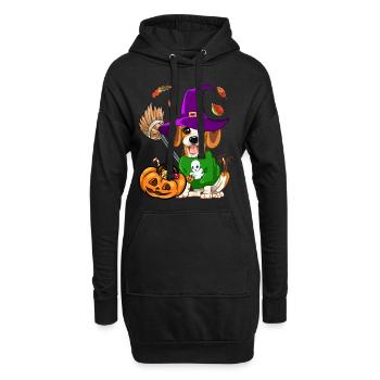 Déguisement d'Halloween Trick Or Treat Beagle Dog - Sweat-shirt à capuche long Femme - noir - Devant