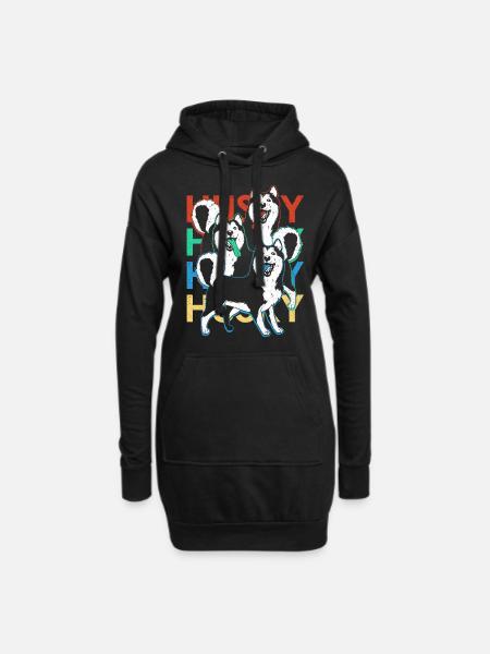 Husky - Hoodie Dress - black