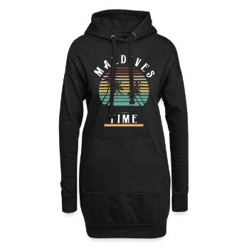 MALDIVES TIME - Hoodie-Kleid - Schwarz - Vorne