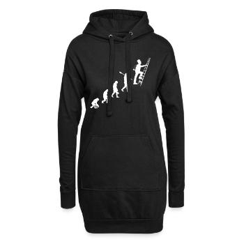Ramoneur Chance Bonheur Bonheur Cadeau - Sweat-shirt à capuche long Femme - noir - Devant
