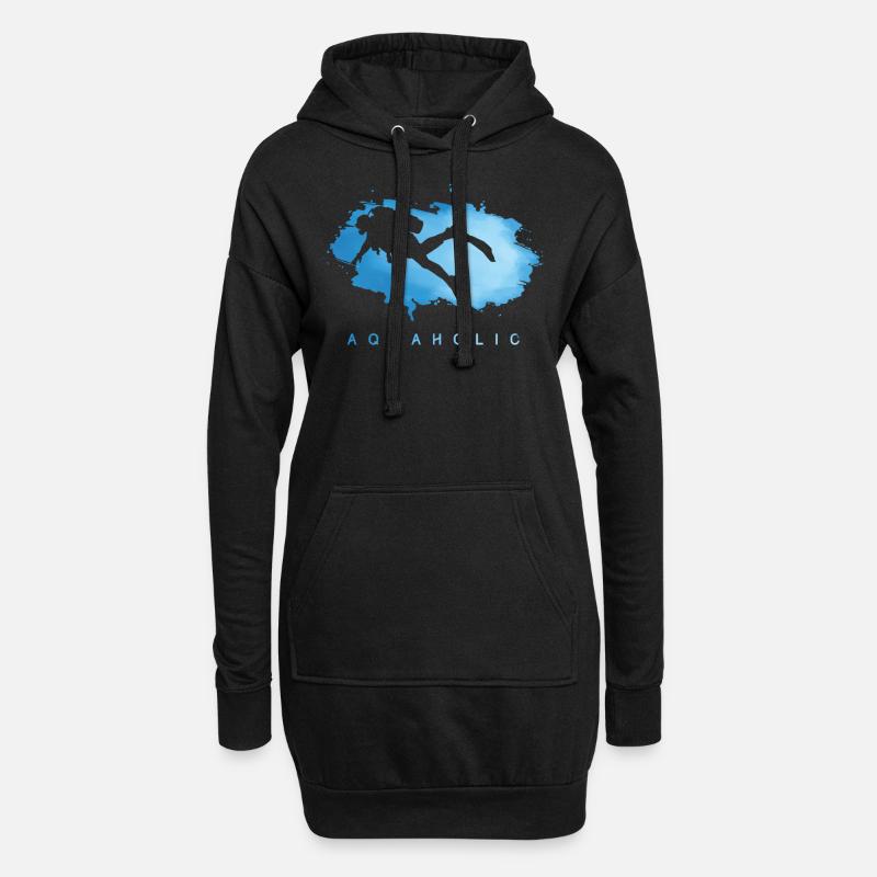 Diving - Scuba Diving Dive Dive Dive Gift - Hoodie Dress - black