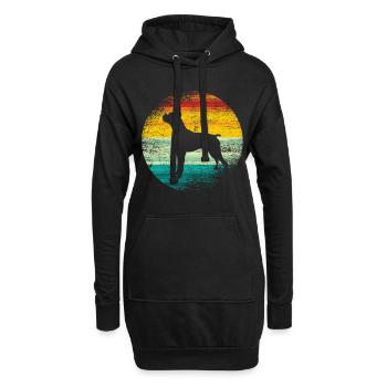 Boxer - Hoodie-Kleid - Schwarz - Vorne