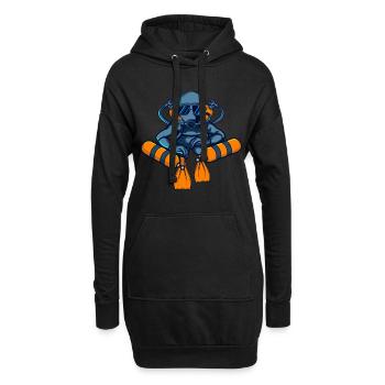 TEC DIVER SIDEMOUNT Tauchgang Geschenk Für Taucher - Hoodie-Kleid - Schwarz - Vorne