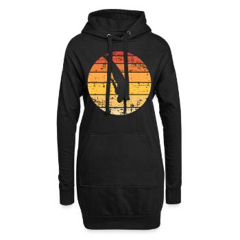 Gymnastik - Hoodie-Kleid - Schwarz - Vorne
