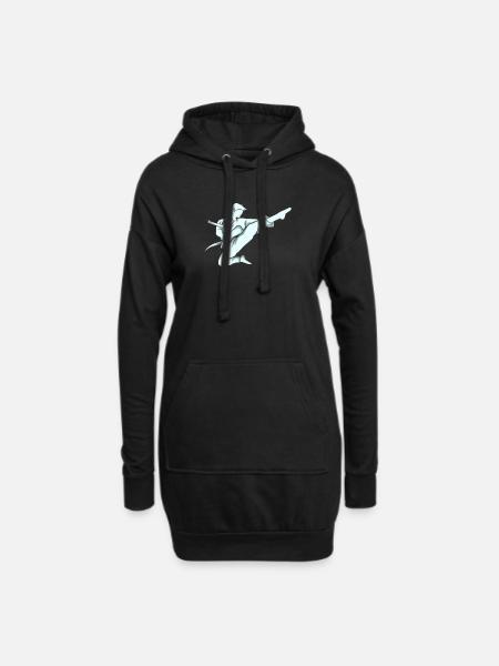 Karate karateka - Hoodie Dress - black