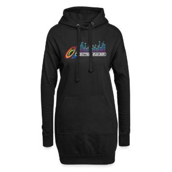 Tontechniker Tonmeister Toningenieur Ton Geschenk - Hoodie-Kleid - Schwarz - Vorne