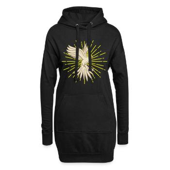 NYMPHENSTTICH IM FLUG Vogel Geschenk - Hoodie-Kleid - Schwarz - Vorne