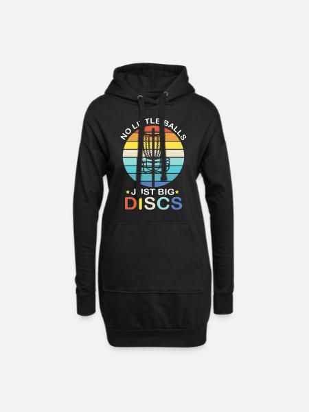 Frisbee Golf Discgolf Wurfscheibe Ultimate Frolf - Hoodie-Kleid - Schwarz