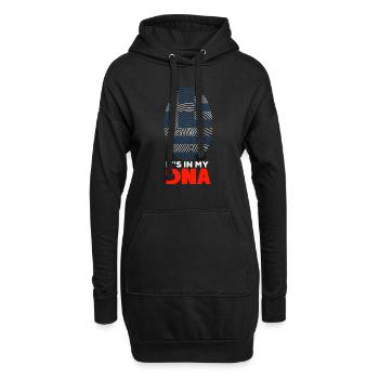 Grèce - Sweat-shirt à capuche long Femme - noir - Devant