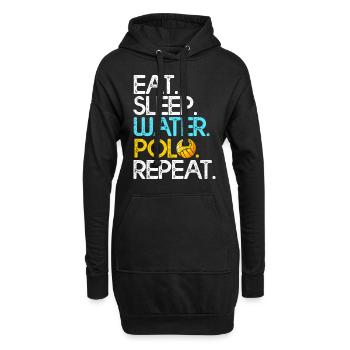 water polo - Sweat-shirt à capuche long Femme - noir - Devant
