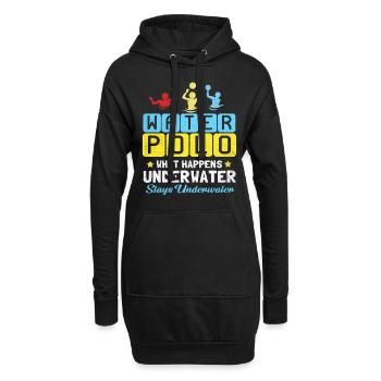 water polo - Sweat-shirt à capuche long Femme - noir - Devant
