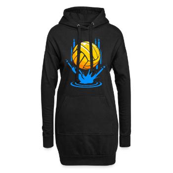 Water-polo Joueur Natation Sports nautiques - Sweat-shirt à capuche long Femme - noir - Devant
