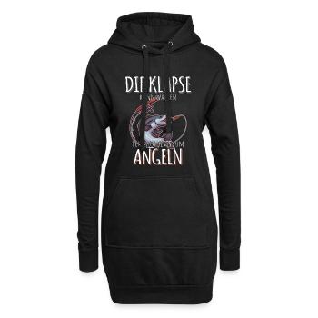 ANGELN ANGELN ANGELN - Hoodie-Kleid - Schwarz - Vorne