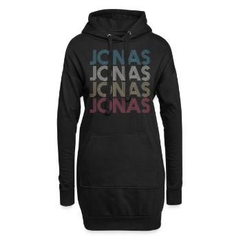 Jonas - Hoodie-Kleid - Schwarz - Vorne