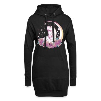 Pastel Goth Trex Design. Aesthetic Vaporwave - Hoodie Dress - black - Front