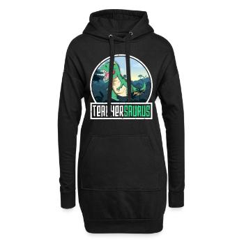 Teachersaurus Don de professeur TRex Dinosaure Saurus - Sweat-shirt à capuche long Femme - noir - Devant
