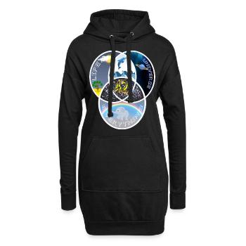 42 réponses Life Universe - Sweat-shirt à capuche long Femme - noir - Devant