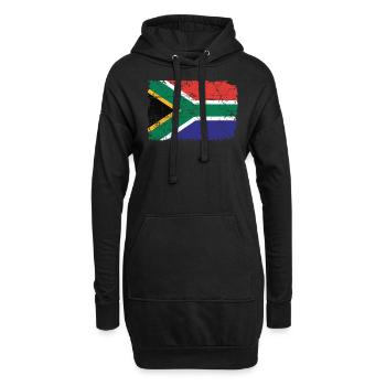 Afrique du Sud - Sweat-shirt à capuche long Femme - noir - Devant