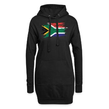 Afrique du Sud - Sweat-shirt à capuche long Femme - noir - Devant