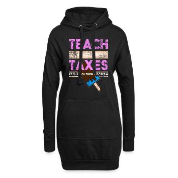 Enfants du capitalisme - Sweat-shirt à capuche long Femme - noir - Devant