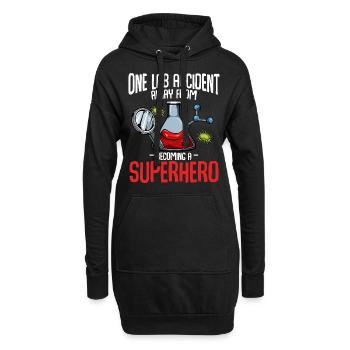 Chemiker - Hoodie-Kleid - Schwarz - Vorne
