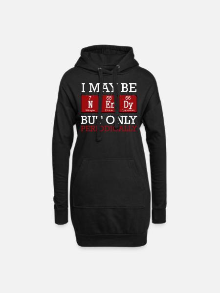 Chemiker - Hoodie-Kleid - Schwarz