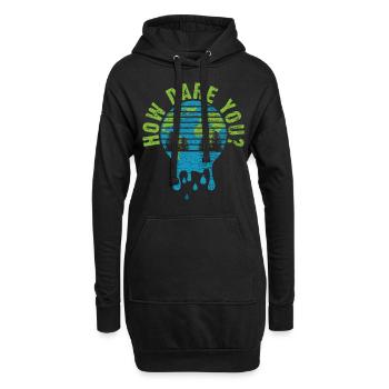 Fridays For Future Politique - Sweat-shirt à capuche long Femme - noir - Devant