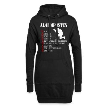 Bundeswehr Alarmposten Ablösegespräch LANGEMARK - Hoodie-Kleid - Schwarz - Vorne