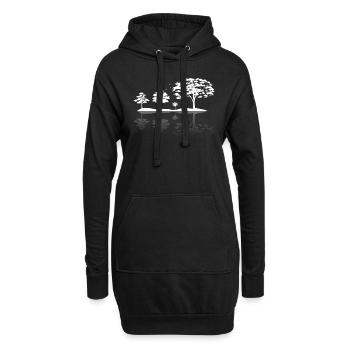 Nature Forêt Conservation des animaux rare cadeau Klim - Sweat-shirt à capuche long Femme - noir - Devant