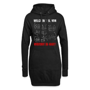 Football américain - Sweat-shirt à capuche long Femme - noir - Devant
